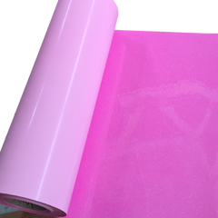 Glitter,??Rainbow Neon Pink??Heat Transfer Vinyl 19" HTV