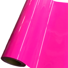 Heat Transfer Vinyl 19" Width NEON FLUORESCENT PINK HTV