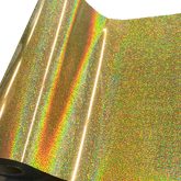 Heat Transfer Vinyl 19" Width Gold Hologram HTV