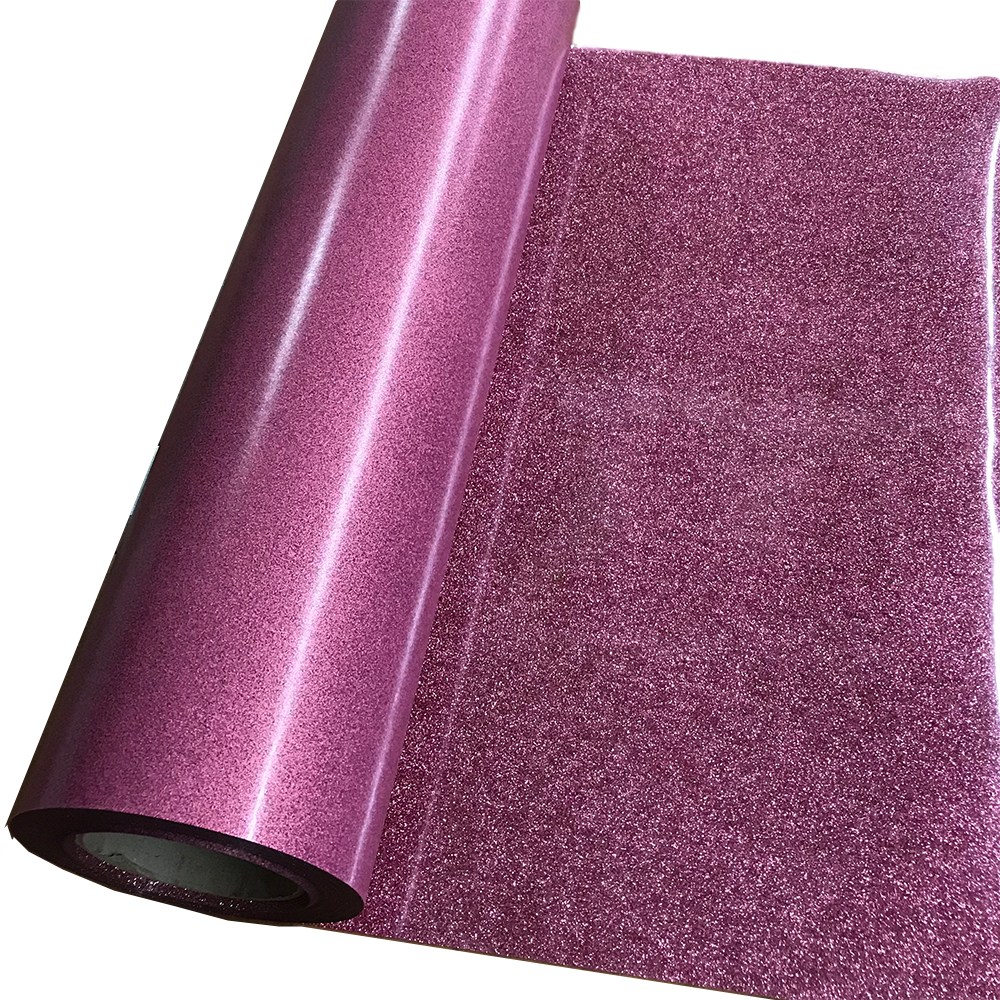 Glitter, Pink Heat Transfer Vinyl 19" HTV