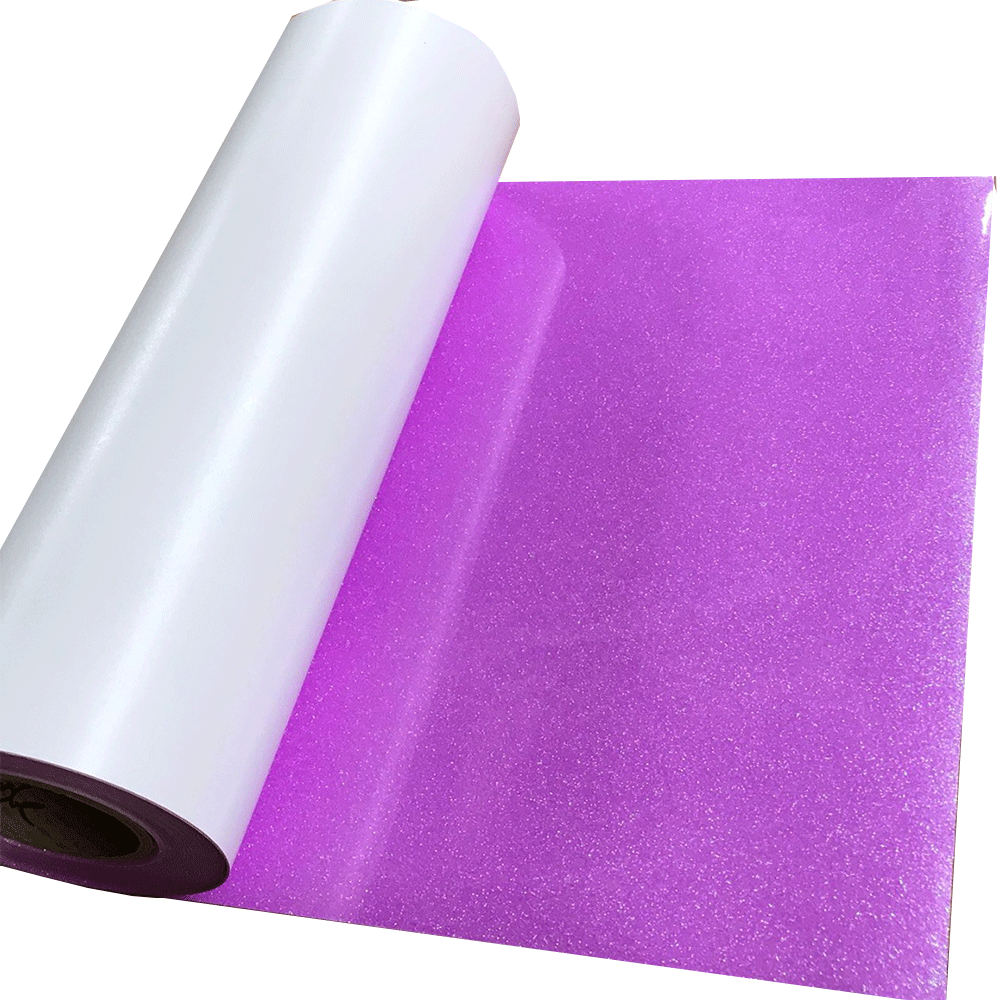 Glitter,??Rainbow Neon Purple??Heat Transfer Vinyl 19" HTV