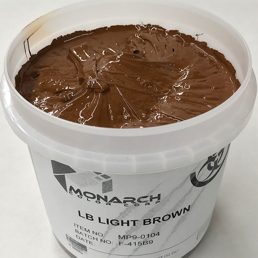 Monarch Plastisol Screen Printing Inks Low Temp Poly / Poly Blend Light Brown