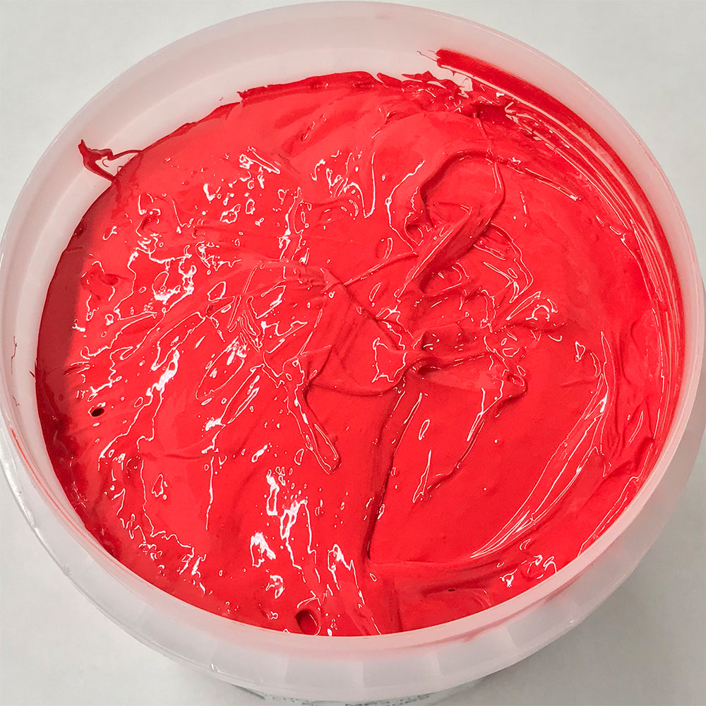 Monarch Plastisol Screen Printing Inks Low Temp Poly / Poly Blend Vivid Red