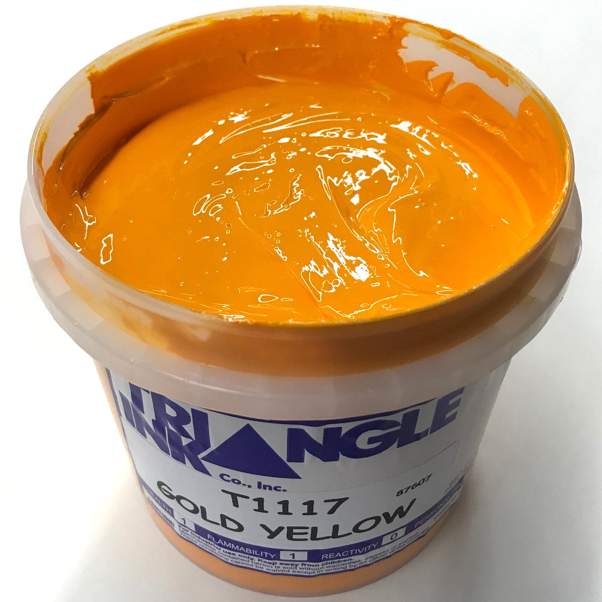 TRIANGLE 1117 GOLD YELLOW PLASTISOL OIL BASE INK FOR SILK SCREEN PRINTING