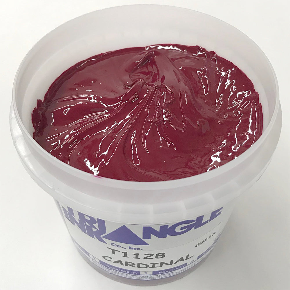 TRIANGLE 1128 CARDINAL PLASTISOL OIL BASE INK FOR SILK SCREEN PRINTING
