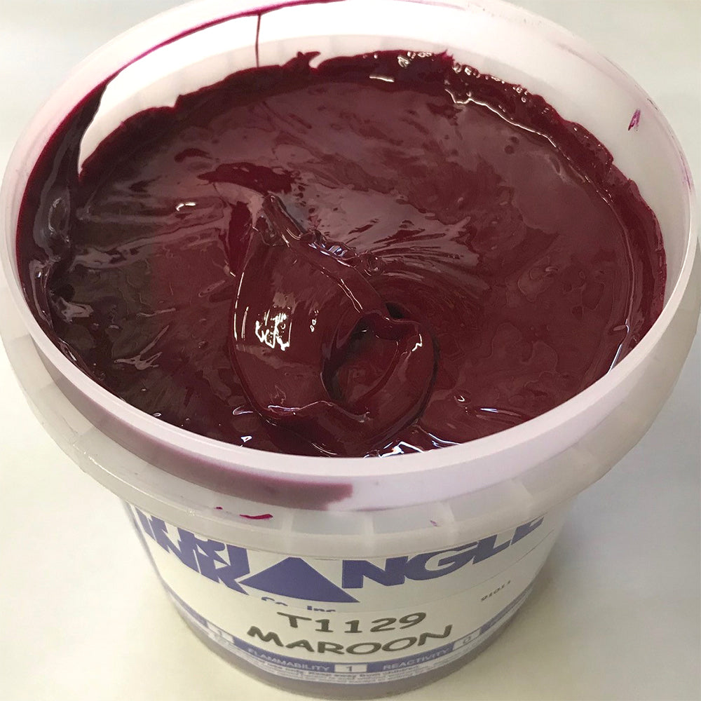 TRIANGLE 1129 MAROON PLASTISOL OIL BASE INK FOR SILK SCREEN PRINTING